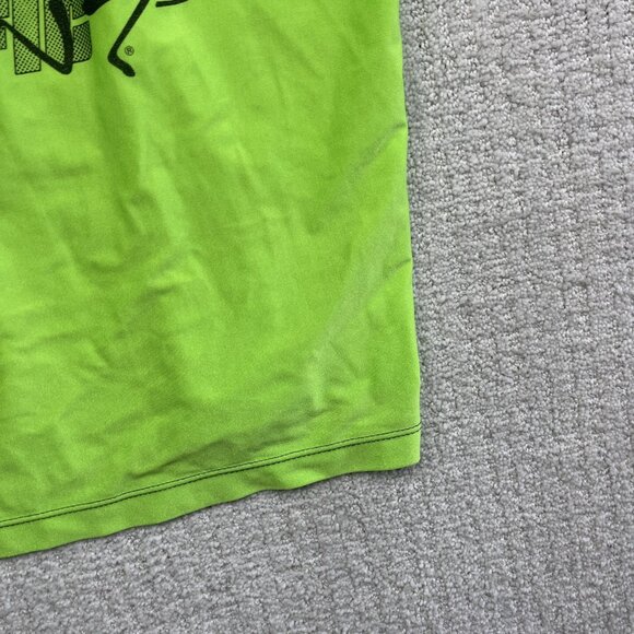 VTG Ocean Pacific OP Running Tech Tank Top Neon Green / Blue Canada Made Read - Picture 4 of 10